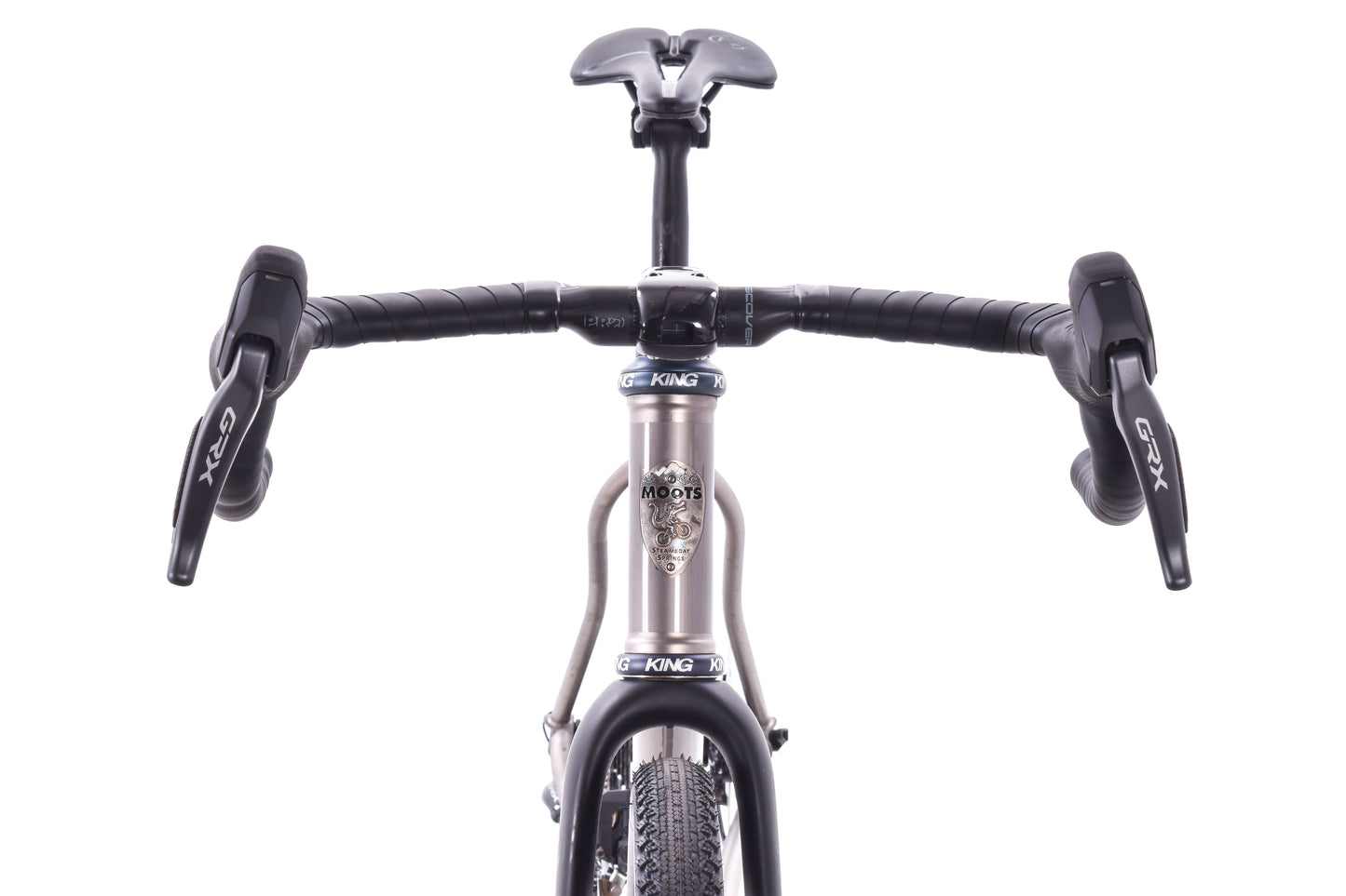 USED 2024 Moots Routt CRD 54cm Titanium Gravel Bike Shimano GRX Di2 2x12 speed 700C Carbon Wheels