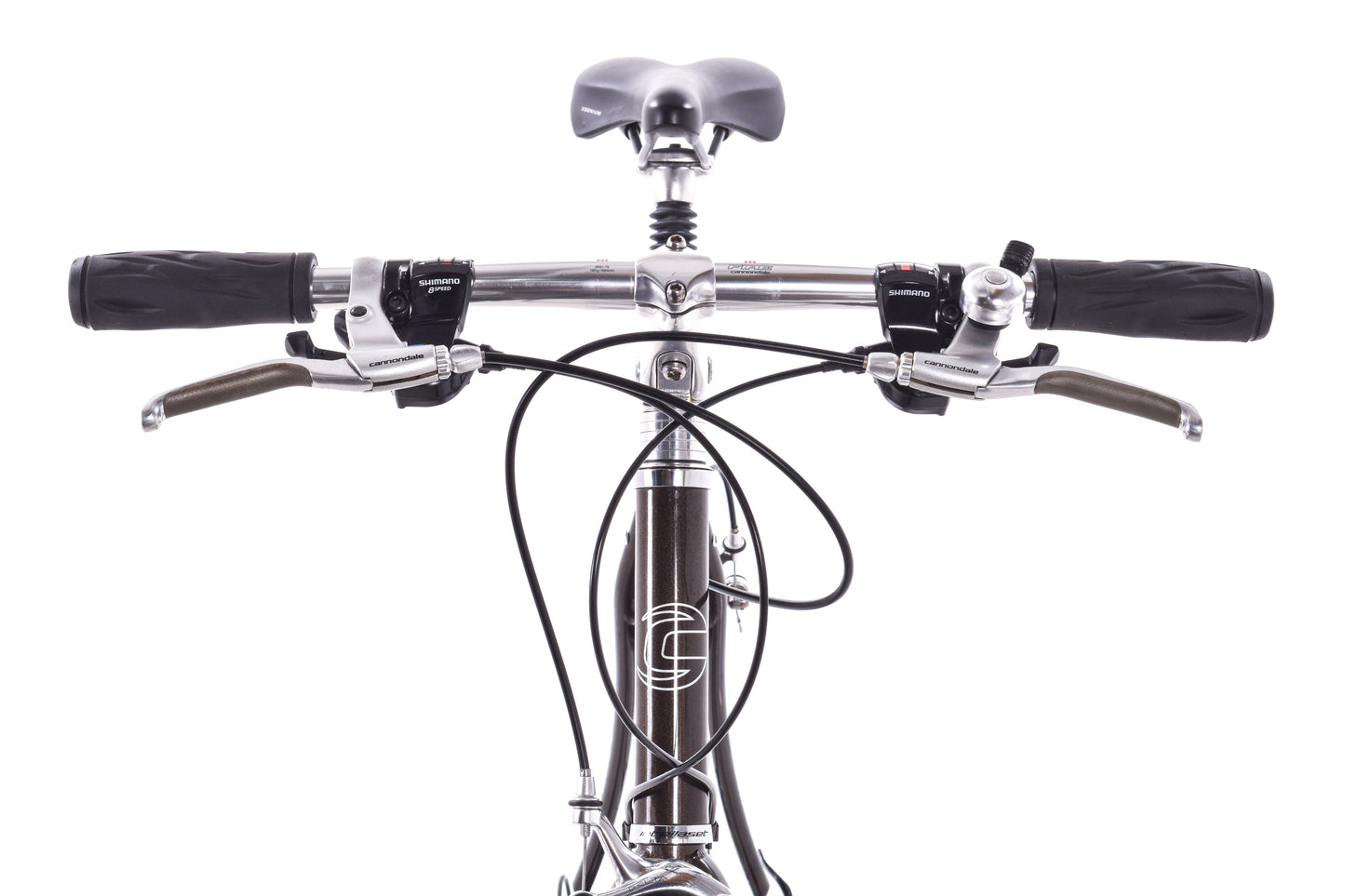 USED 2004 Cannondale 400 56cm Aluminum Flat Bar Road/Hybrid Bike 3x8 speed Made in USA Brown Sparkle