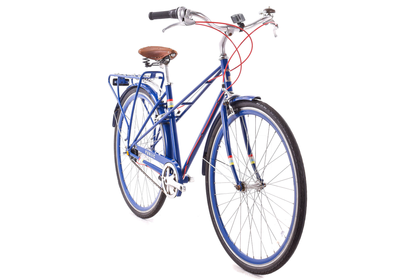 USED Public Mixte M7i Dutch Style Commuter Bike Blue 7 speed Nexus Internal Hub