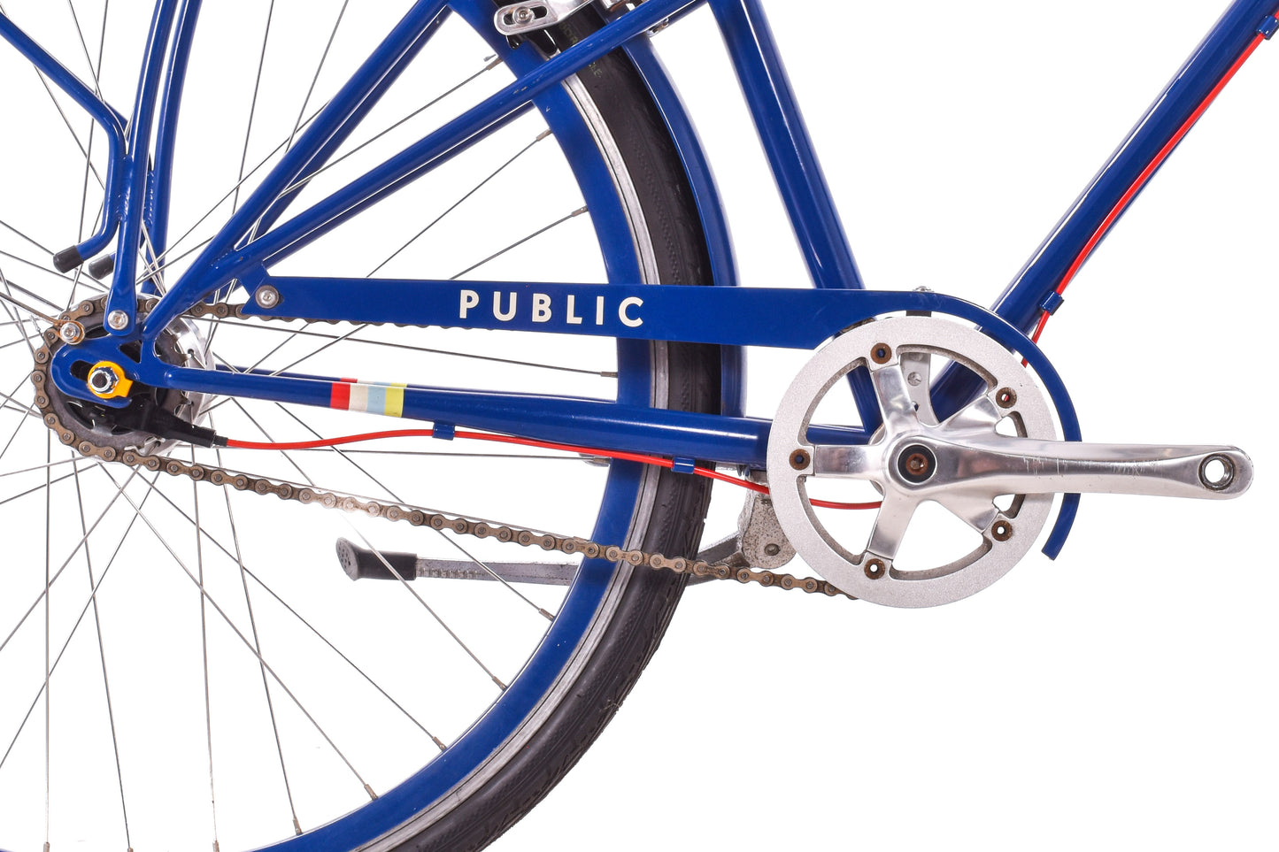 USED Public Mixte M7i Dutch Style Commuter Bike Blue 7 speed Nexus Internal Hub