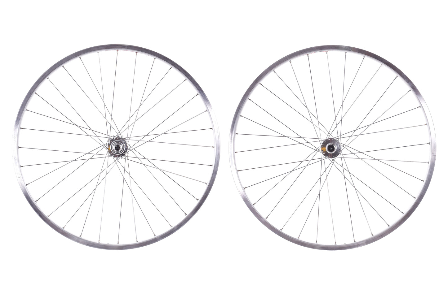USED Salsa Delgado Cross 700C 32H Wheelset w/ Surly Single Speed / Fixed Gear Hubs Silver