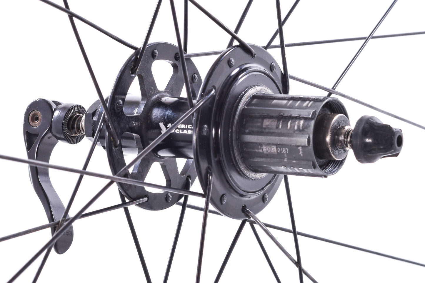 USED American Classic CR-420 700C Alloy Road Wheelset Quick Release Rim Brake 10 speed Shimano HG