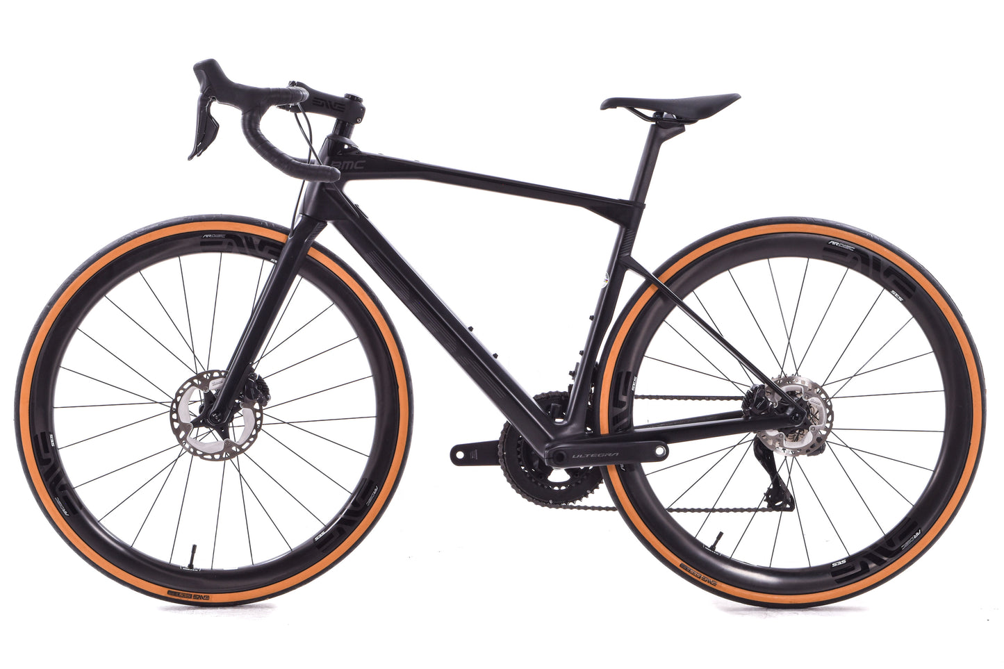 USED 2023 BMC Roadmachine 01 FIVE 51cm Carbon Road Bike Shimano Ultegra Di2 2x12 speed ENVE Black