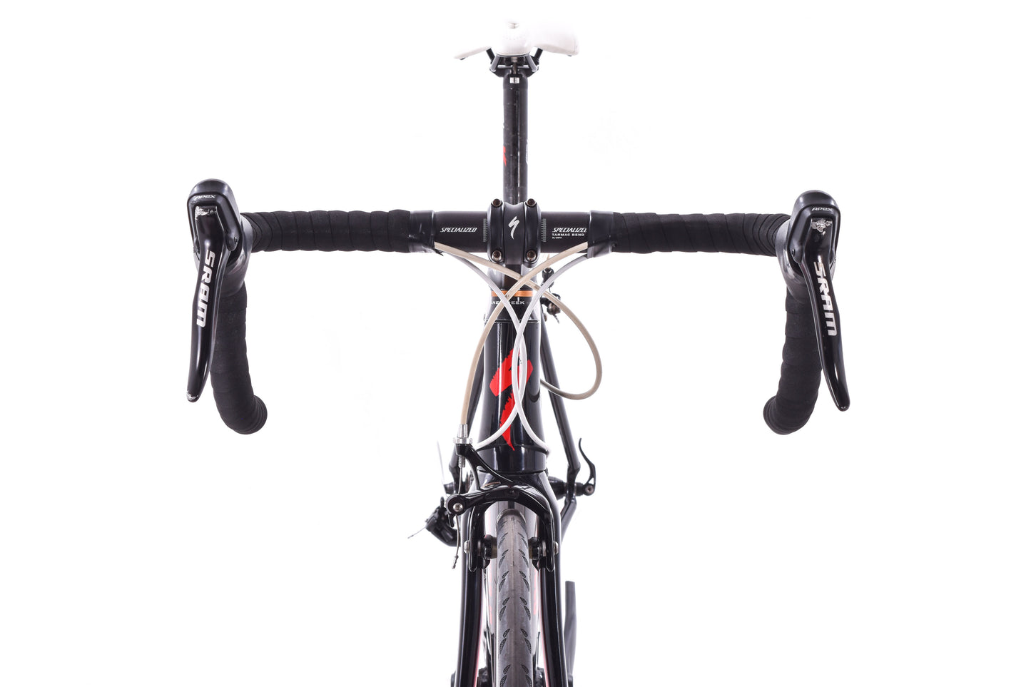 USED Specialized Allez E5 Small Road Bike Aluminum w/ Carbon Fork SRAM Apex 2x10 speed Black/Red