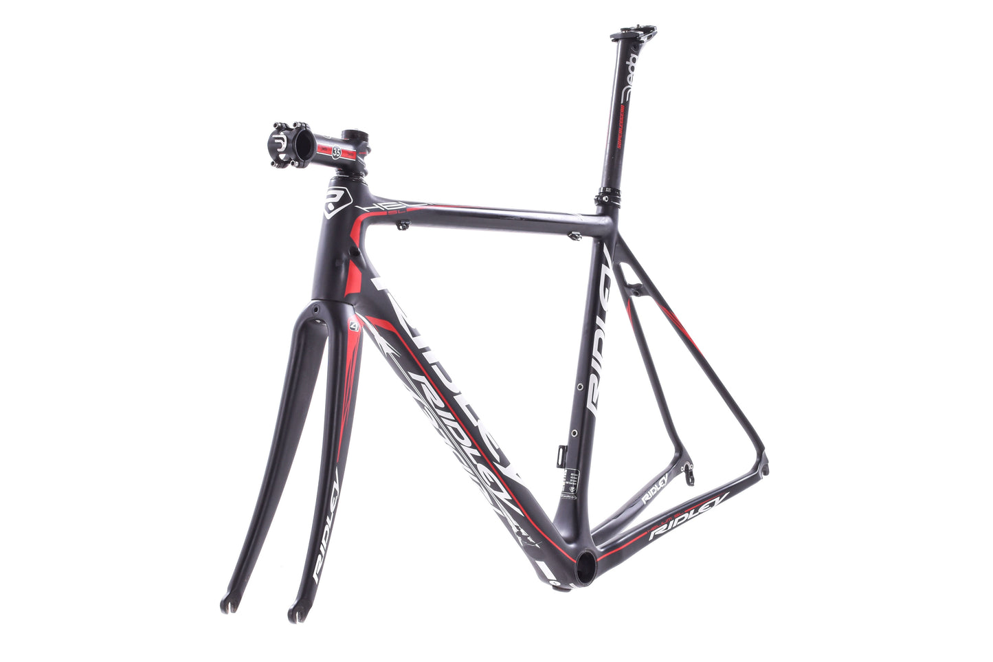 USED 2013 Ridley Helium SL Team Carbon Road Bike Frame Black/Red/White Rim Brake Small