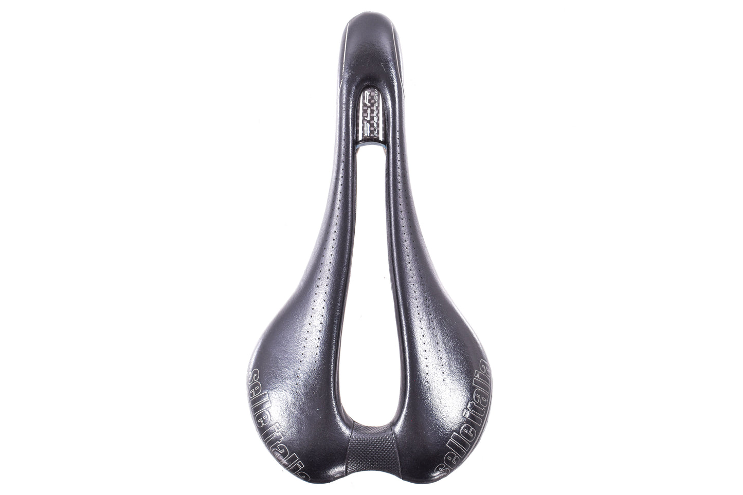USED Selle Italia SLR Superflow 145mm Saddle Titanium Rail Carbon Shell