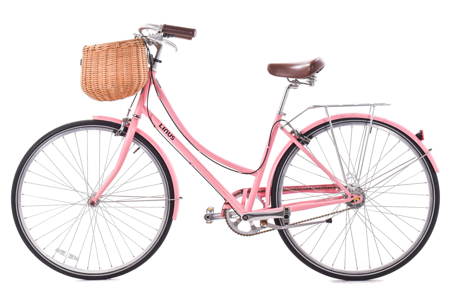 USED Linus Dutchi 3i Urban Cruiser Medium Step Thru Pink Townie Basket