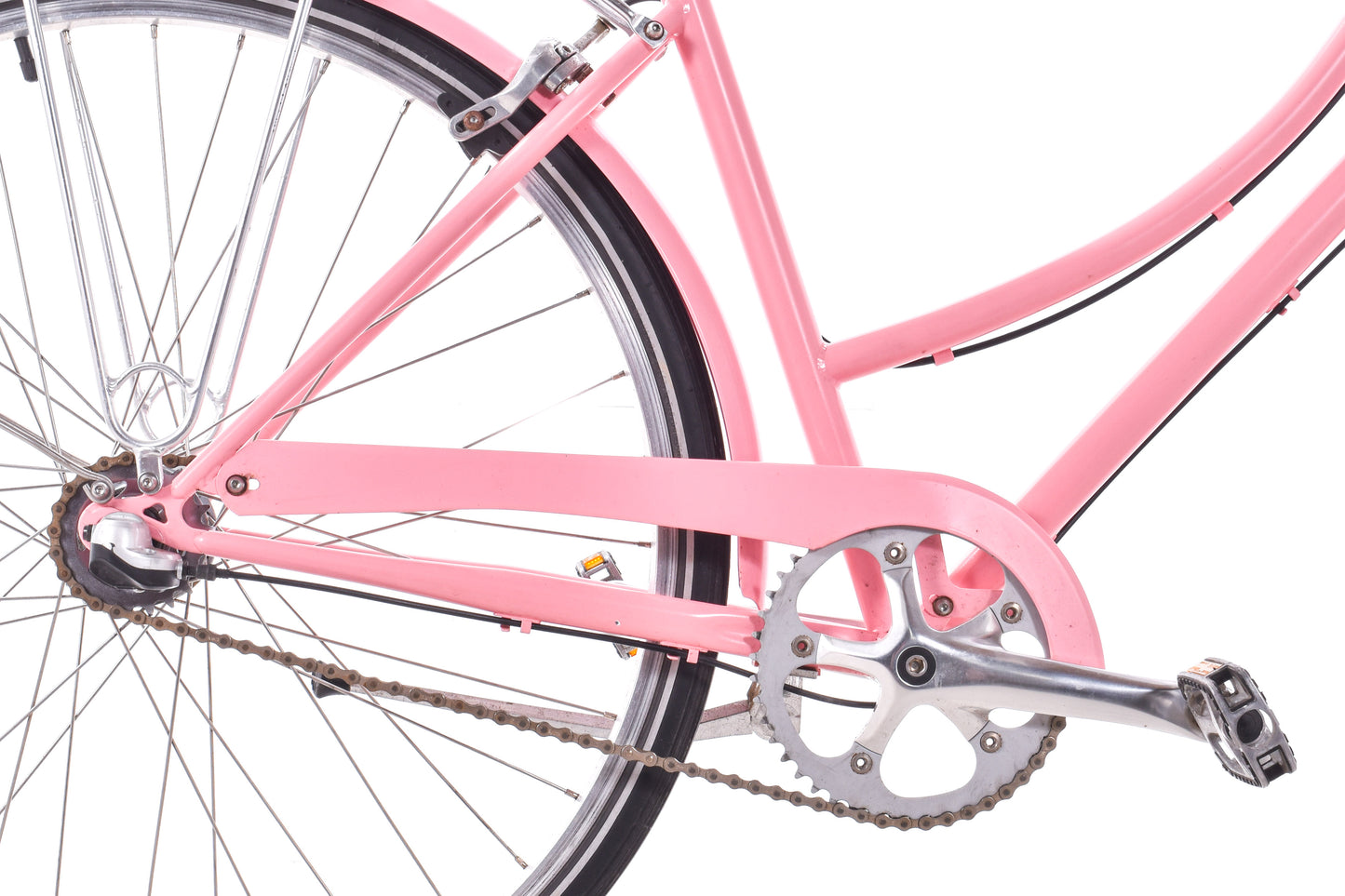USED Linus Dutchi 3i Urban Cruiser Medium Step Thru Pink Townie Basket