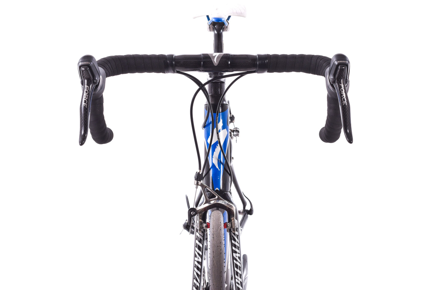 USED 2007 Specialized S-Works Roubaix 54cm Road Bike SRAM Force 2x10 speed Carbon Roval Wheels Blue
