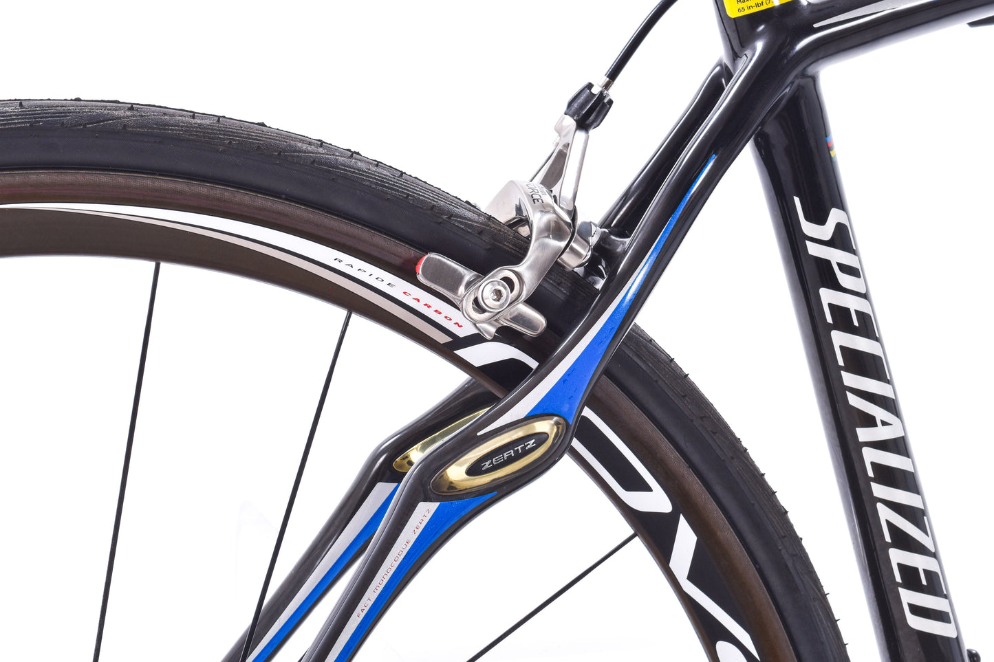 USED 2007 Specialized S-Works Roubaix 54cm Road Bike SRAM Force 2x10 speed Carbon Roval Wheels Blue