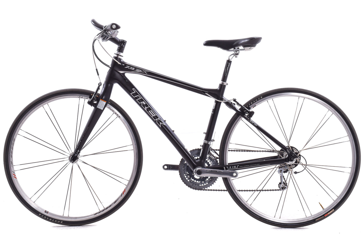 USED 2009 Trek 7.9 FX Carbon Flat Bar Road Bike Medium Shimano Ultegra/105 3x10 speed Black