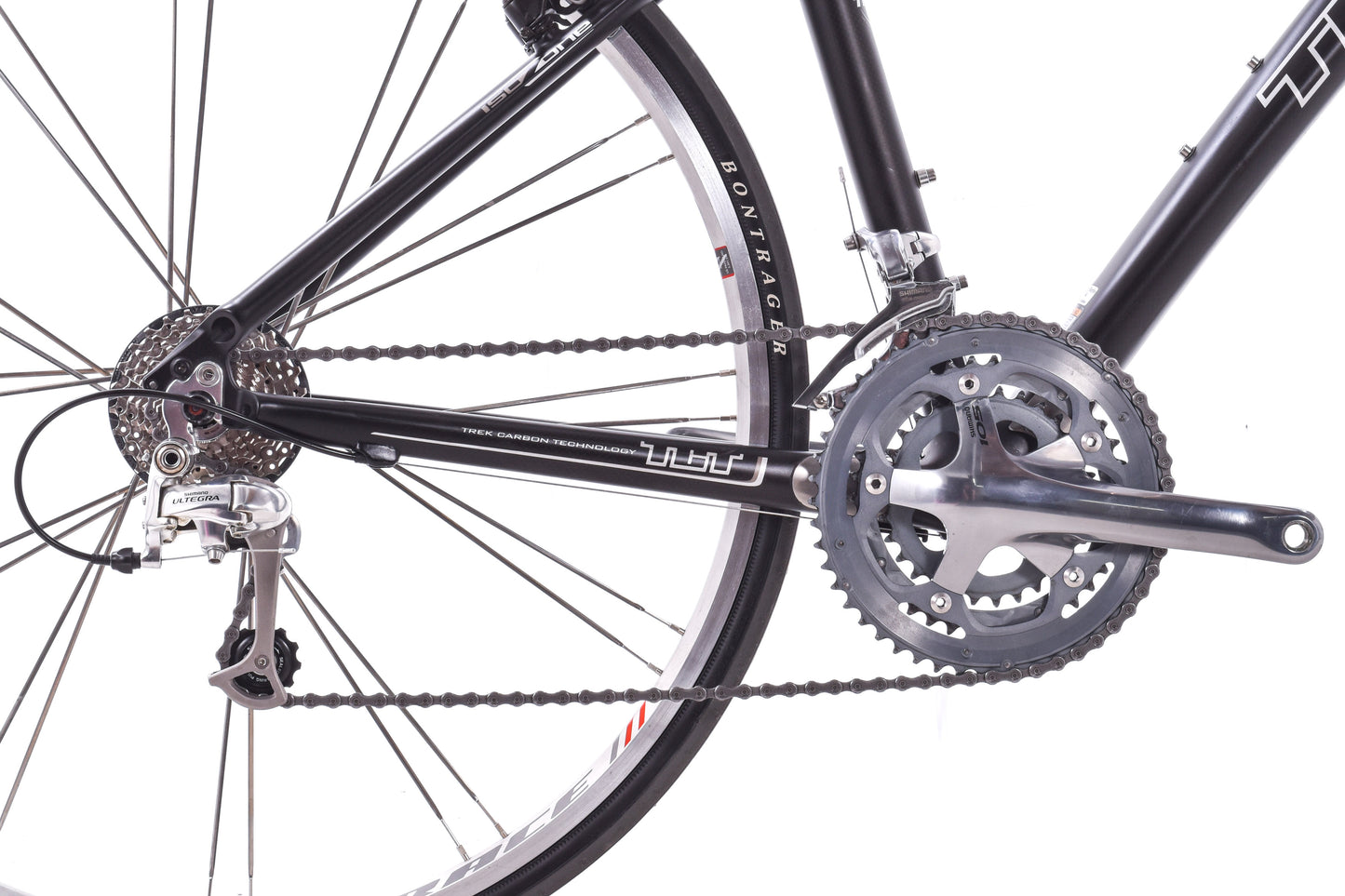 USED 2009 Trek 7.9 FX Carbon Flat Bar Road Bike Medium Shimano Ultegra/105 3x10 speed Black