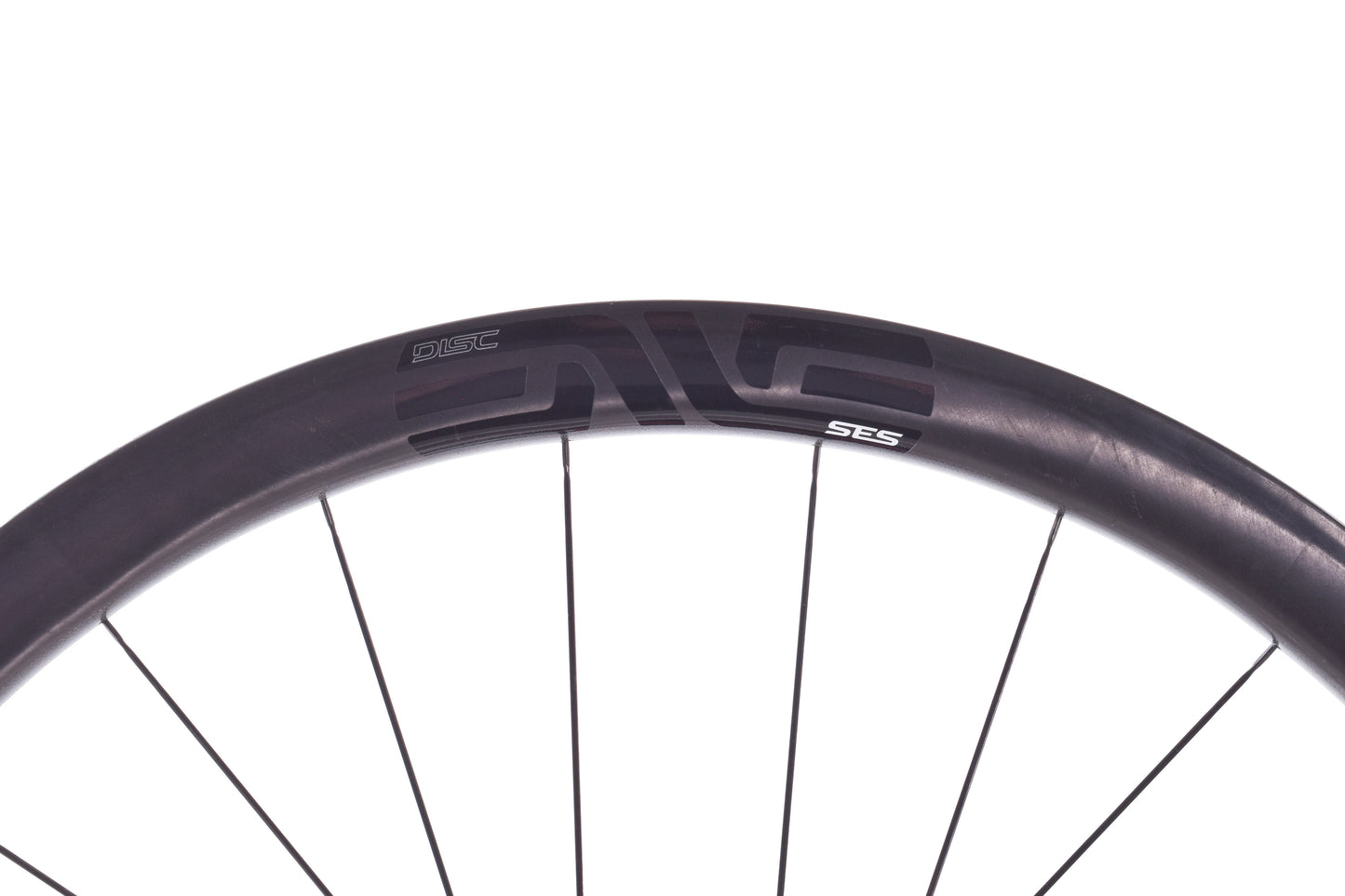 USED ENVE SES 3.4 Carbon 700C Front Road Wheel CL Disc DT Swiss 240s Fifteen 12x100mm 24H Hub
