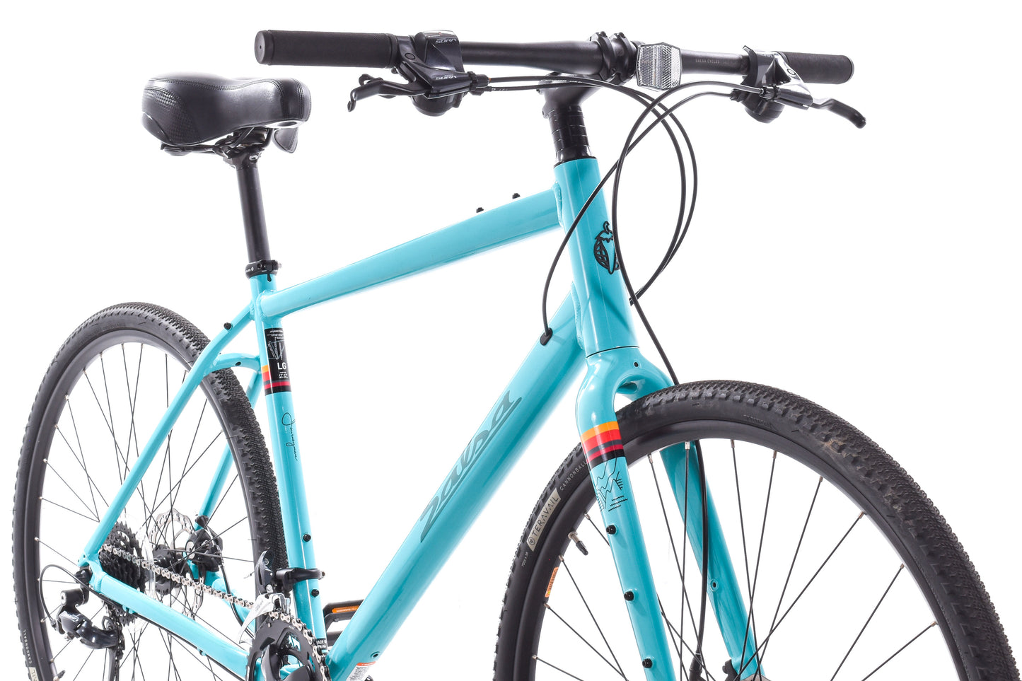 USED Salsa Journeyer Flat Bar Alloy Gravel Bike Large Shimano Sora 2x9 speed 700c Journeyman