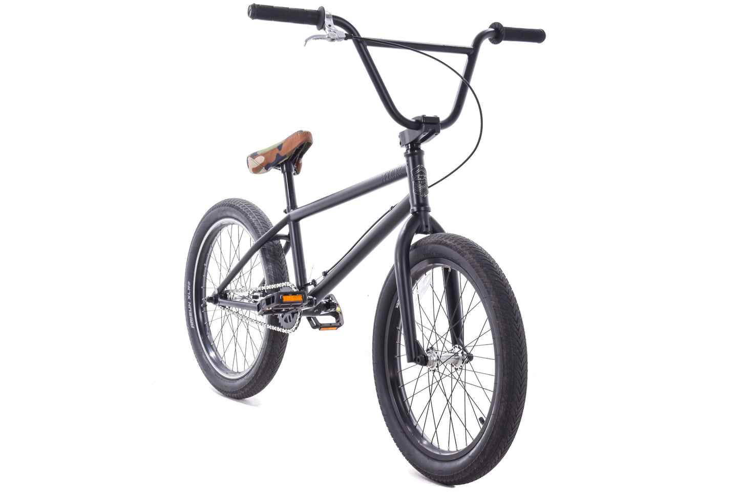 USED DK Flux BMX Bike Black 21.25" 20" Wheels Rear Rim Brake 28T x 10T