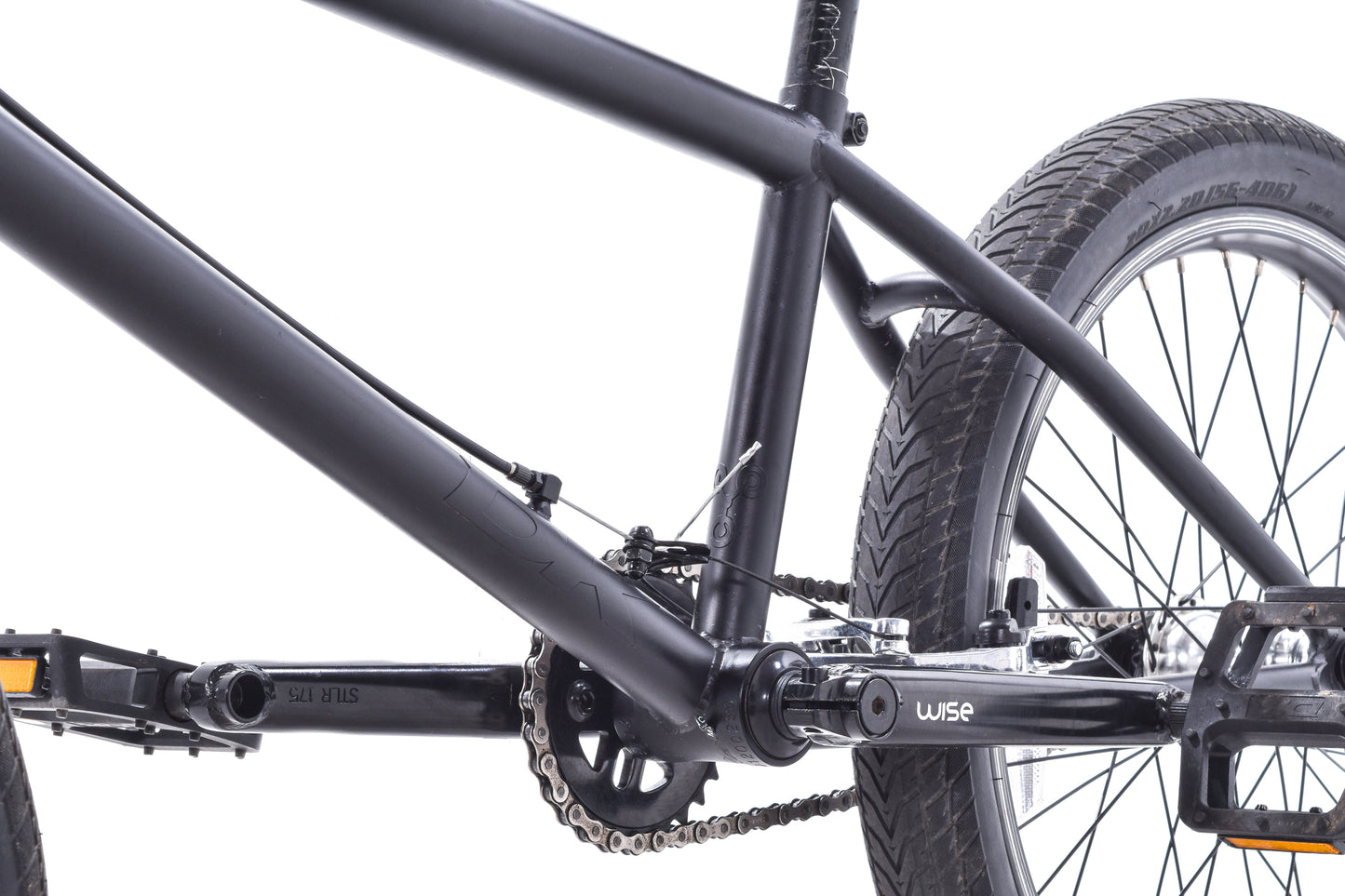 USED DK Flux BMX Bike Black 21.25" 20" Wheels Rear Rim Brake 28T x 10T