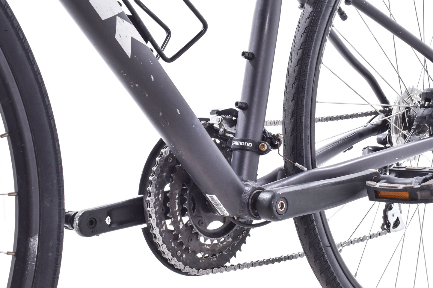 USED Trek FX 2 Small Hybrid Bike Hydraulic Disc Brakes Black Shimano 3x8 Speed