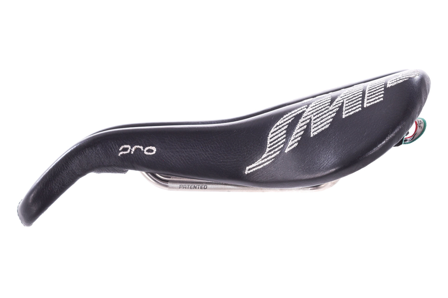 USED Selle SMP Pro Leather Saddle Black Road w/ Cutout Steel Rails (#3 of 3)