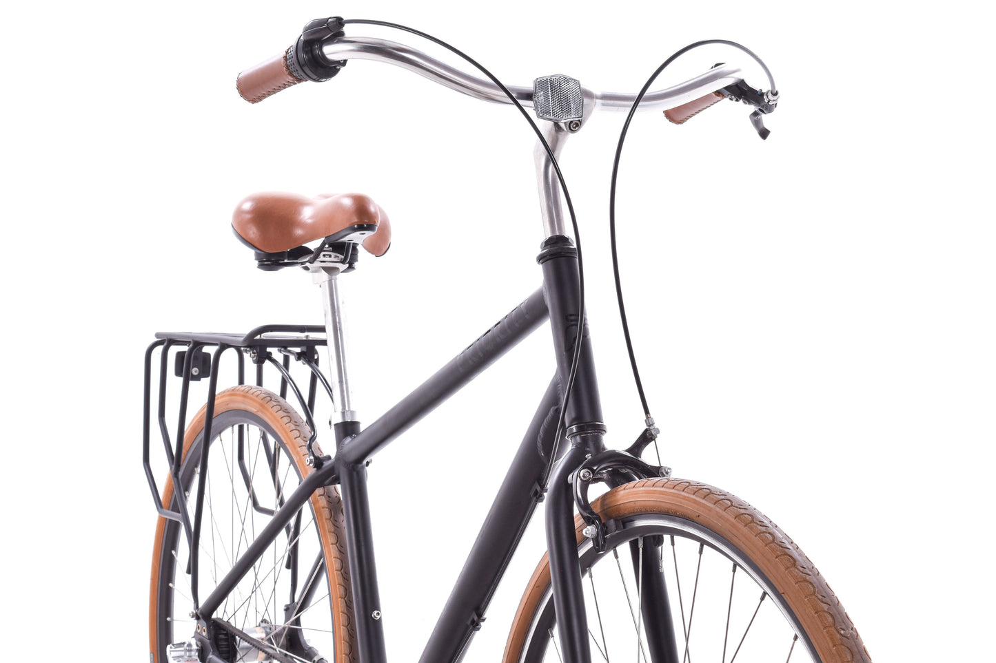 USED Priority Bicycles 3 Speed Classic Medium Urban Cruiser Black Belt Drive 3 Speed