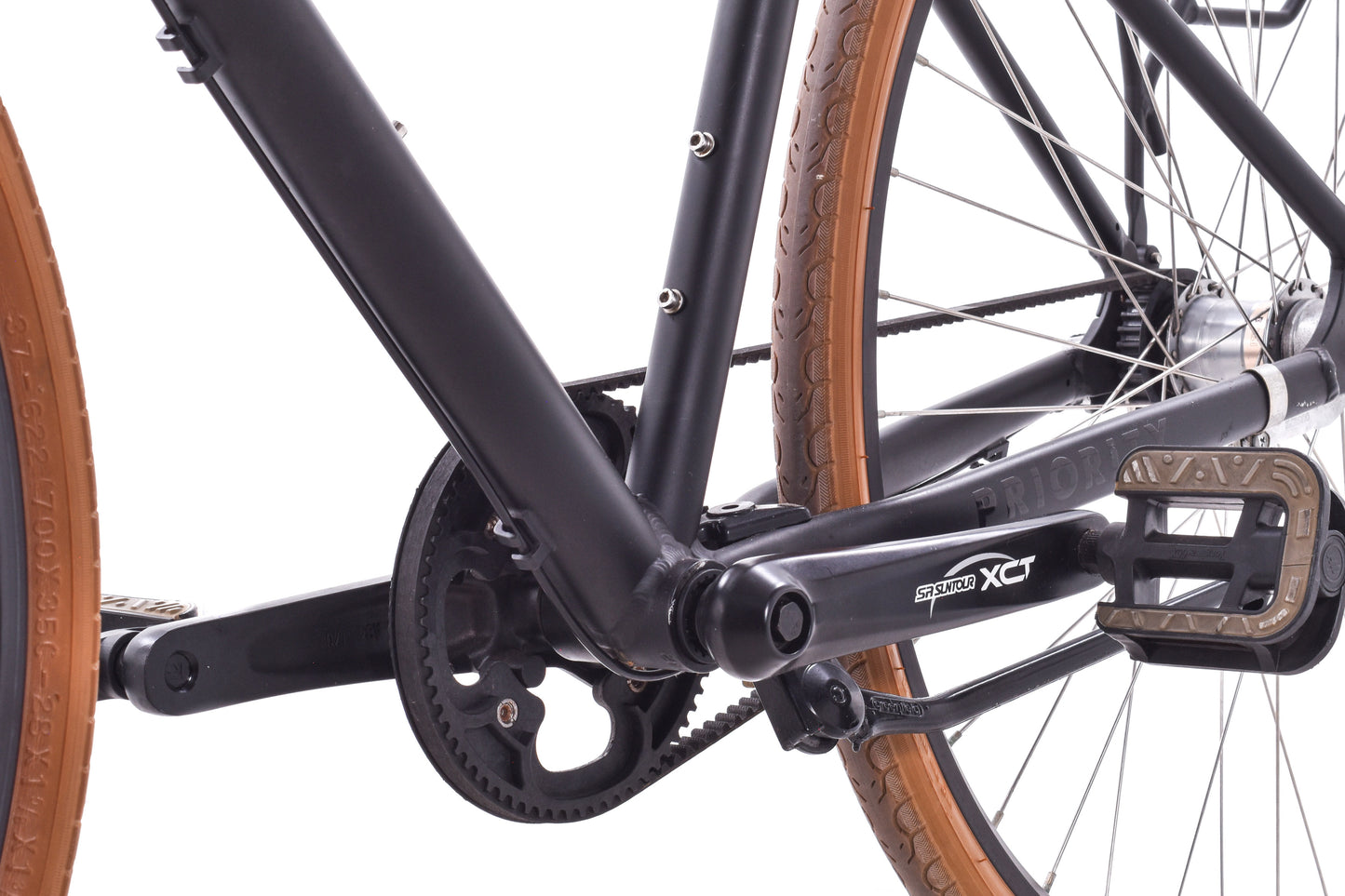USED Priority Bicycles 3 Speed Classic Medium Urban Cruiser Black Belt Drive 3 Speed