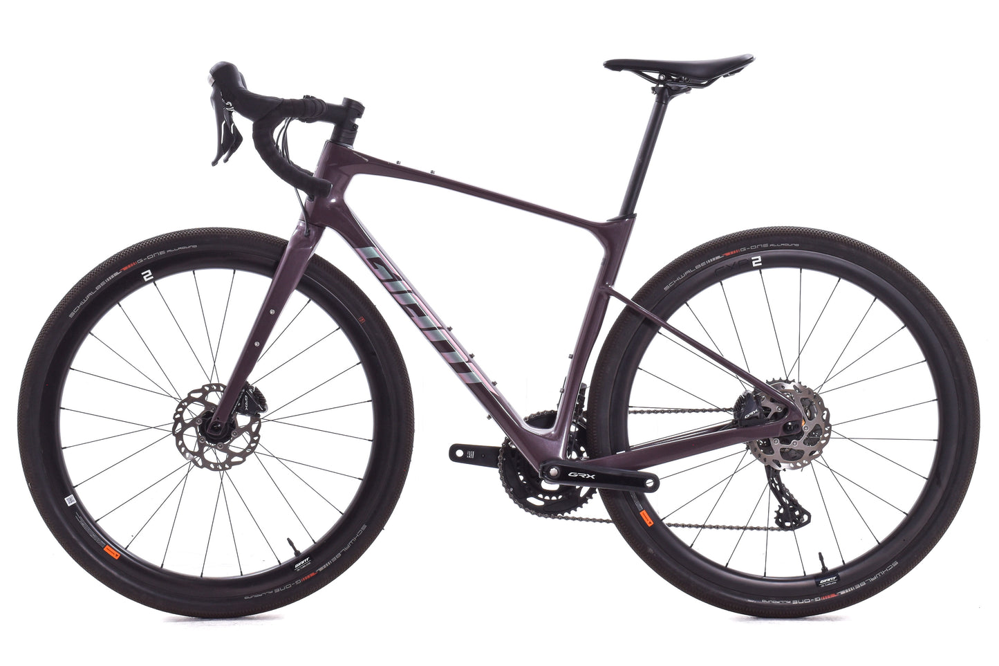 USED 2024 Giant Revolt Advanced 0 Medium Gravel Bike Shimano GRX 2x11 w/ Carbon Wheels Charcoal Plum