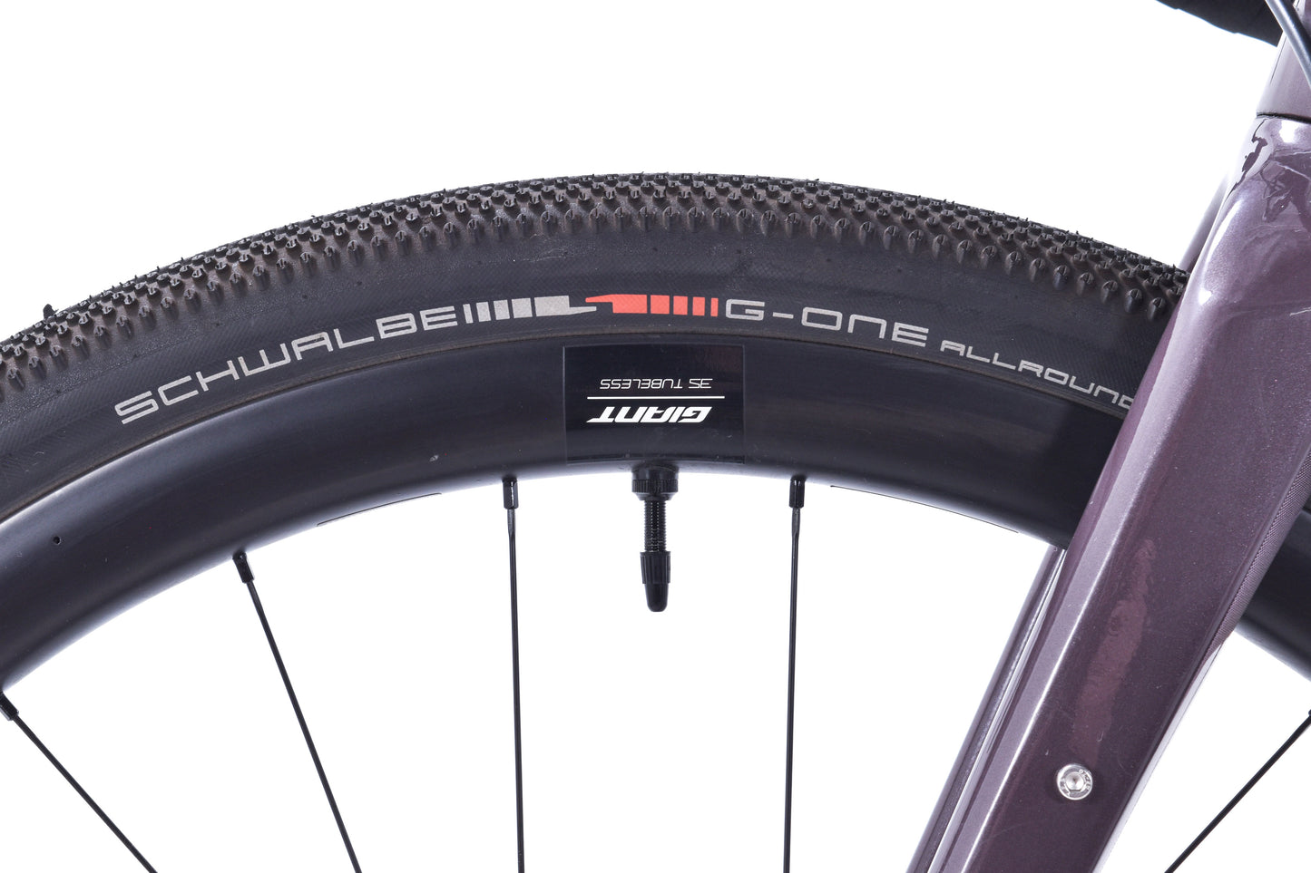 USED 2024 Giant Revolt Advanced 0 Medium Gravel Bike Shimano GRX 2x11 w/ Carbon Wheels Charcoal Plum