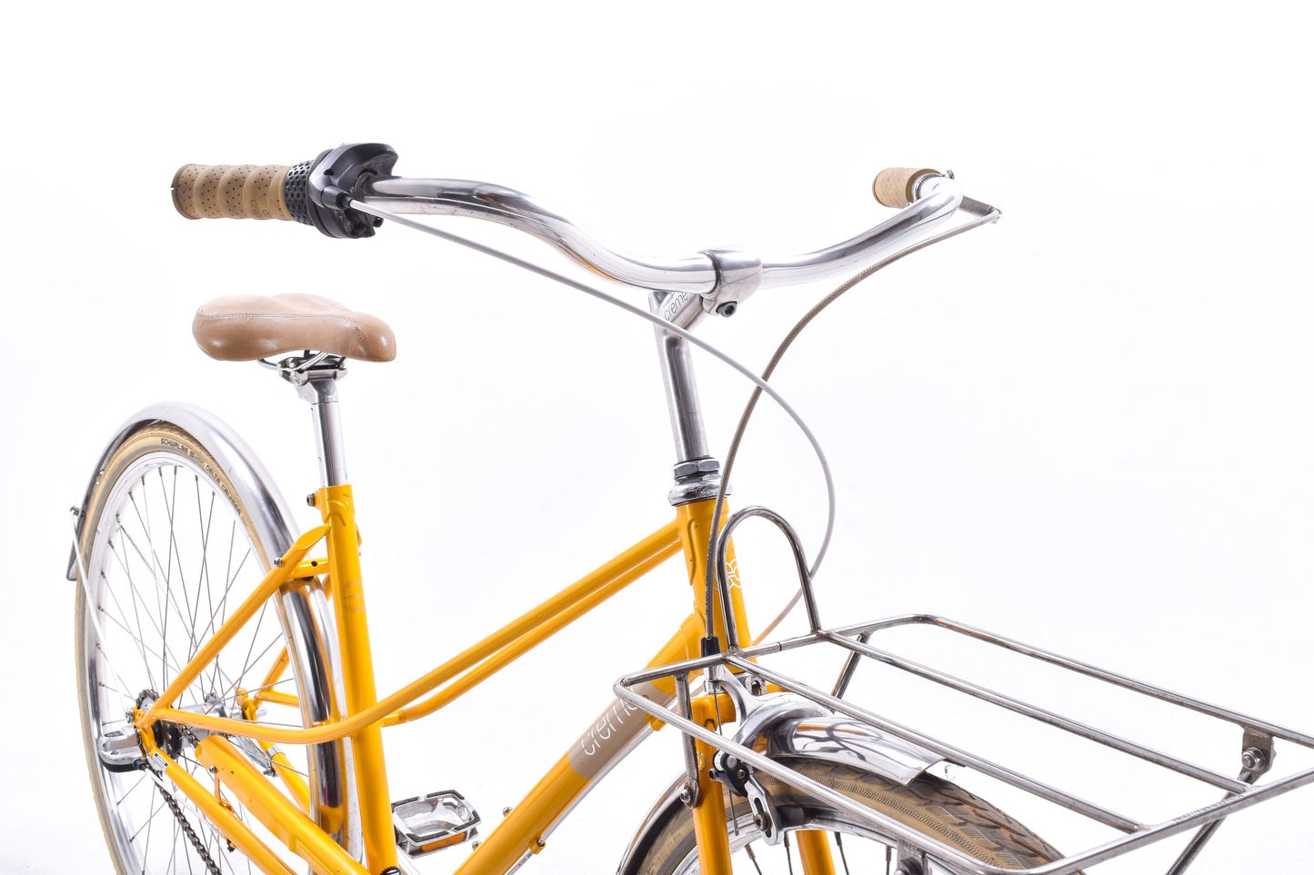 USED Creme Cycles Caferacer Lady Uno Small/Med Mixte Urban Cruiser 3 speed Bike Yellow