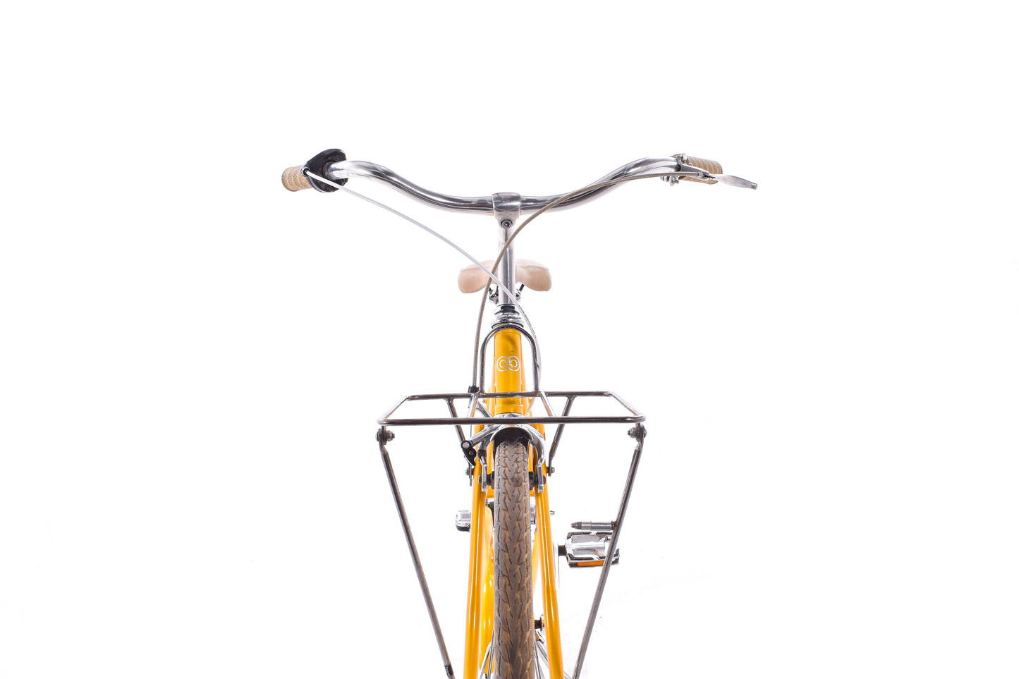 USED Creme Cycles Caferacer Lady Uno Small/Med Mixte Urban Cruiser 3 speed Bike Yellow