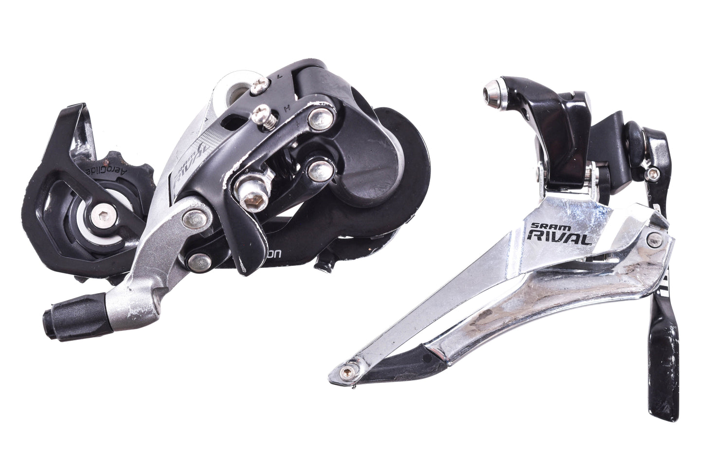 USED SRAM Rival 22 2x11 Speed Road Bike Groupset Rim Brake 11-32t WiFli Shimano 105 Calipers