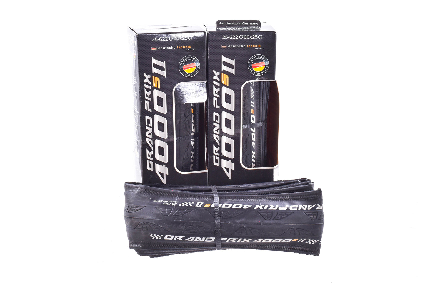 NEW Open Box Continental Grand Prix 4000s II 700x25C Road Tires set of 3 Black Chili