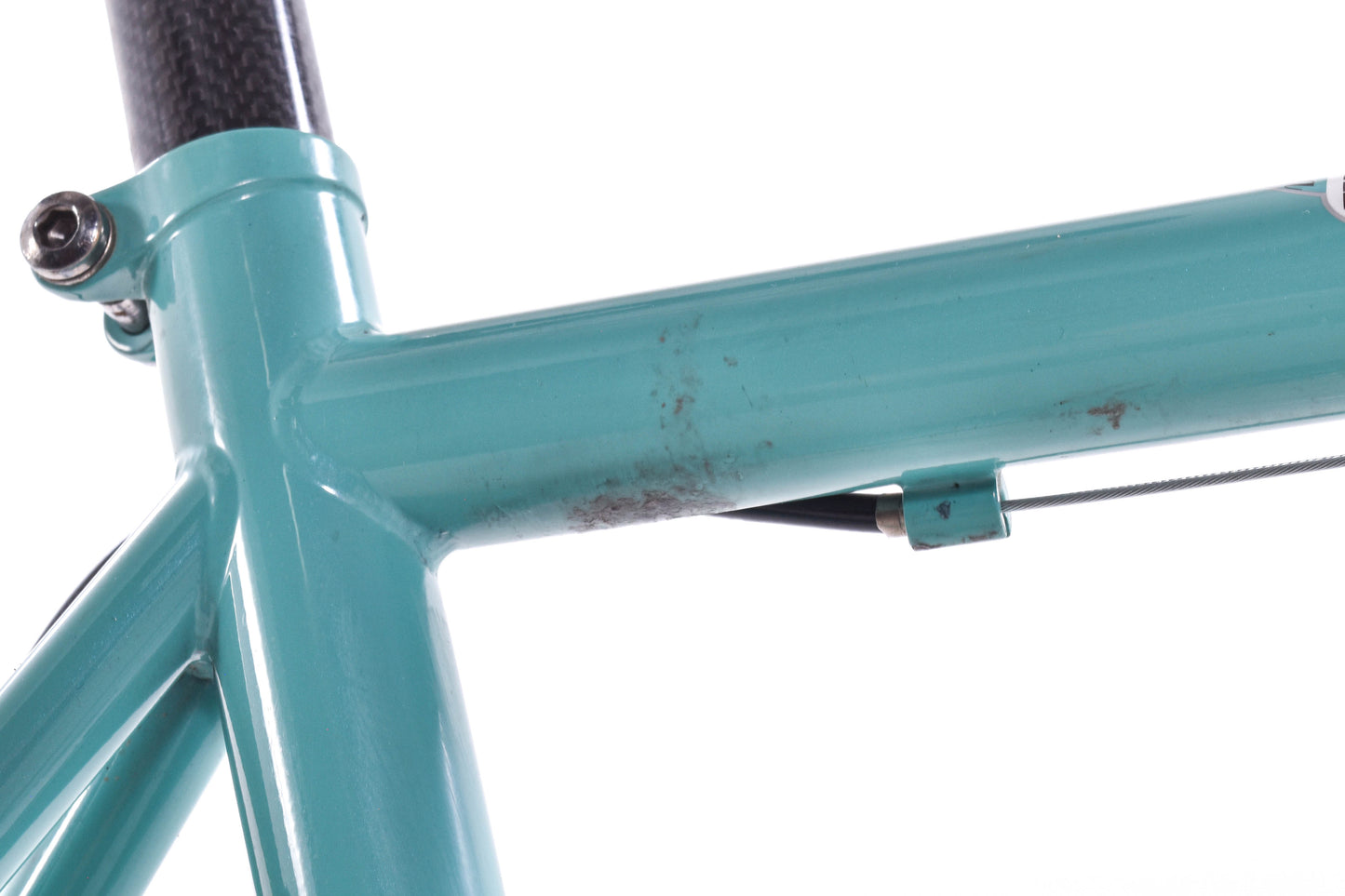 USED Bianchi Vigorelli 53cm Reynolds 631 Steel Road Bike Shimano 2x8 speed Rim Brake Celeste