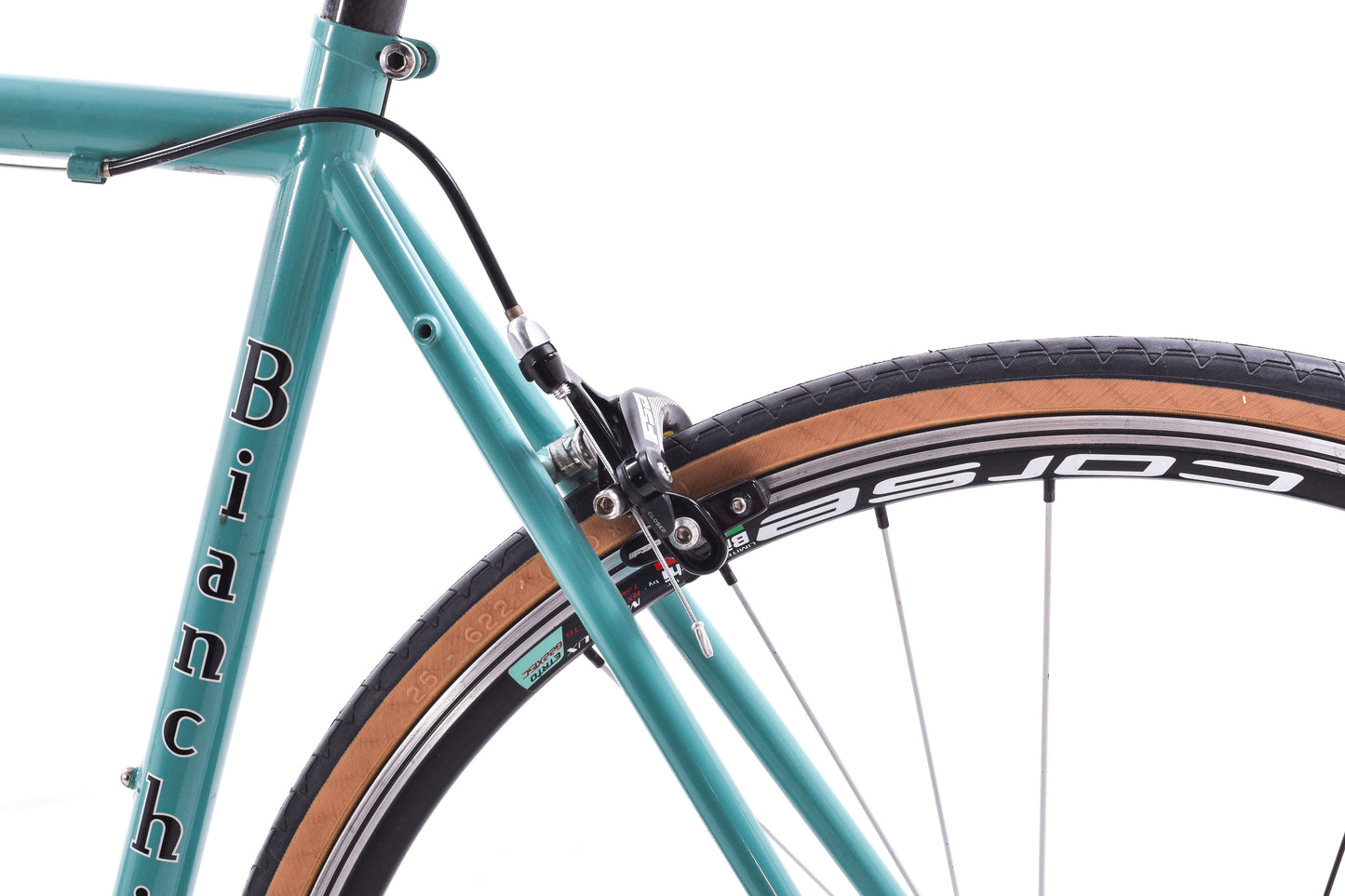 USED Bianchi Vigorelli 53cm Reynolds 631 Steel Road Bike Shimano 2x8 speed Rim Brake Celeste