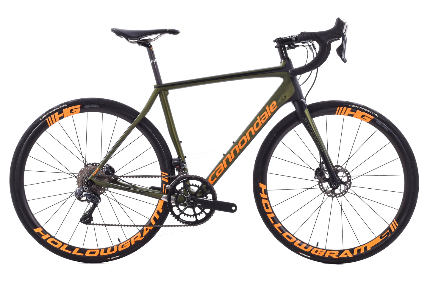 USED 2017 Cannondale Synapse Hi-MOD Disc Ultegra Di2 54cm 2x11 Speed Carbon Road Bike