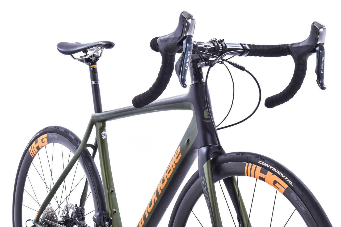 USED 2017 Cannondale Synapse Hi-MOD Disc Ultegra Di2 54cm 2x11 Speed Carbon Road Bike