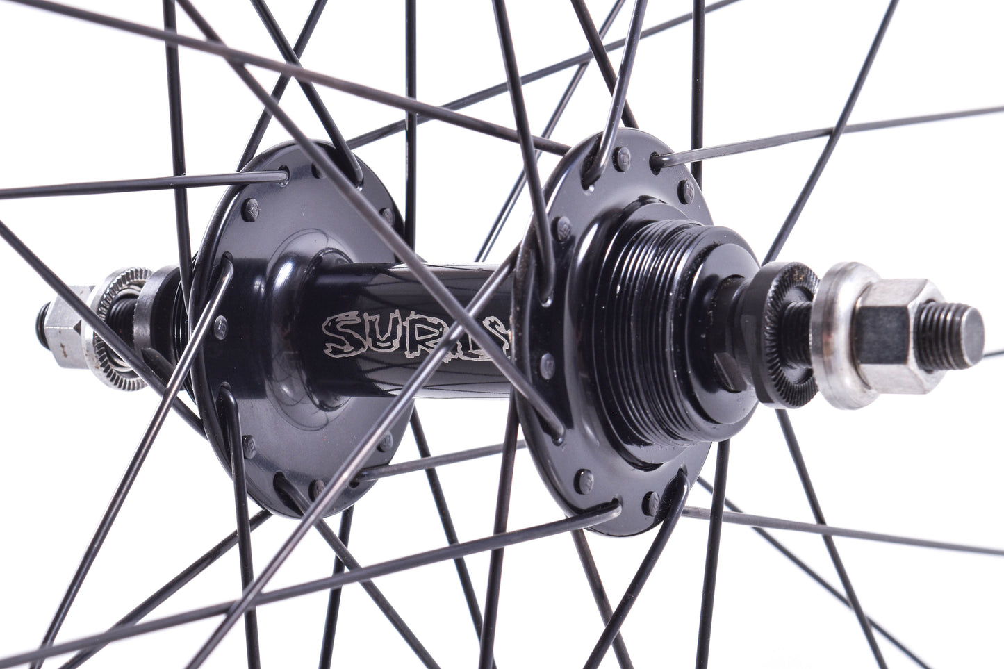 NEW Mavic Open Pro 32H 700C Track Wheelset w/ Surly Hubs Black Bolt On Fixed Gear