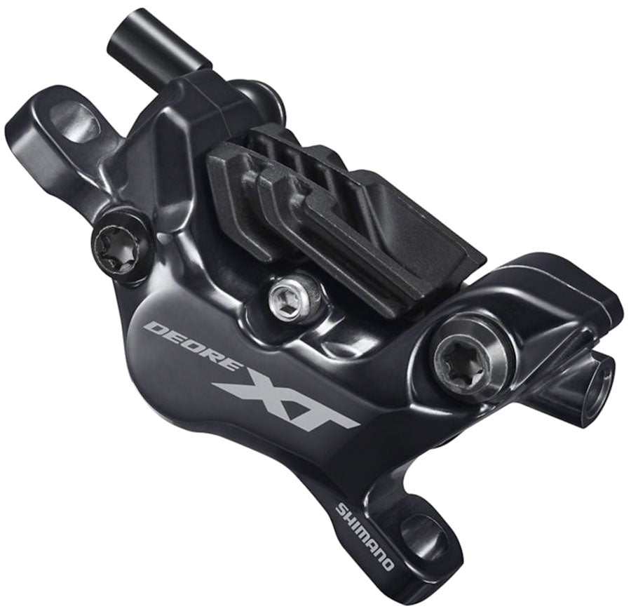 NEW Shimano Deore XT BL-M8100/BR-M8120 Disc Brake and Lever - Rear Hydraulic Post Mount 4-Piston Finned Metal Pads Black