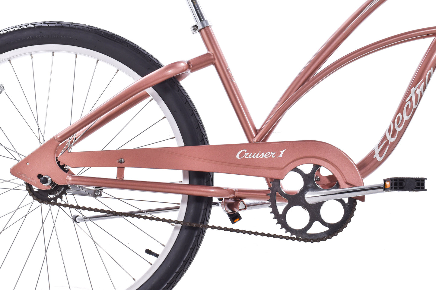 USED Electra Cruiser 1 Single Speed Beach Cruiser 26" Wheel Step Thru Rose Coaster Brake