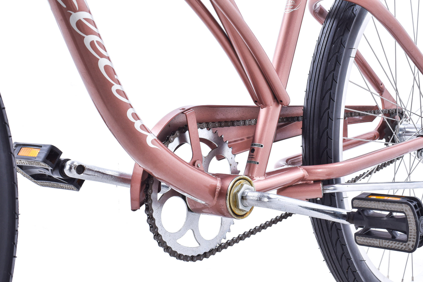 USED Electra Cruiser 1 Single Speed Beach Cruiser 26" Wheel Step Thru Rose Coaster Brake