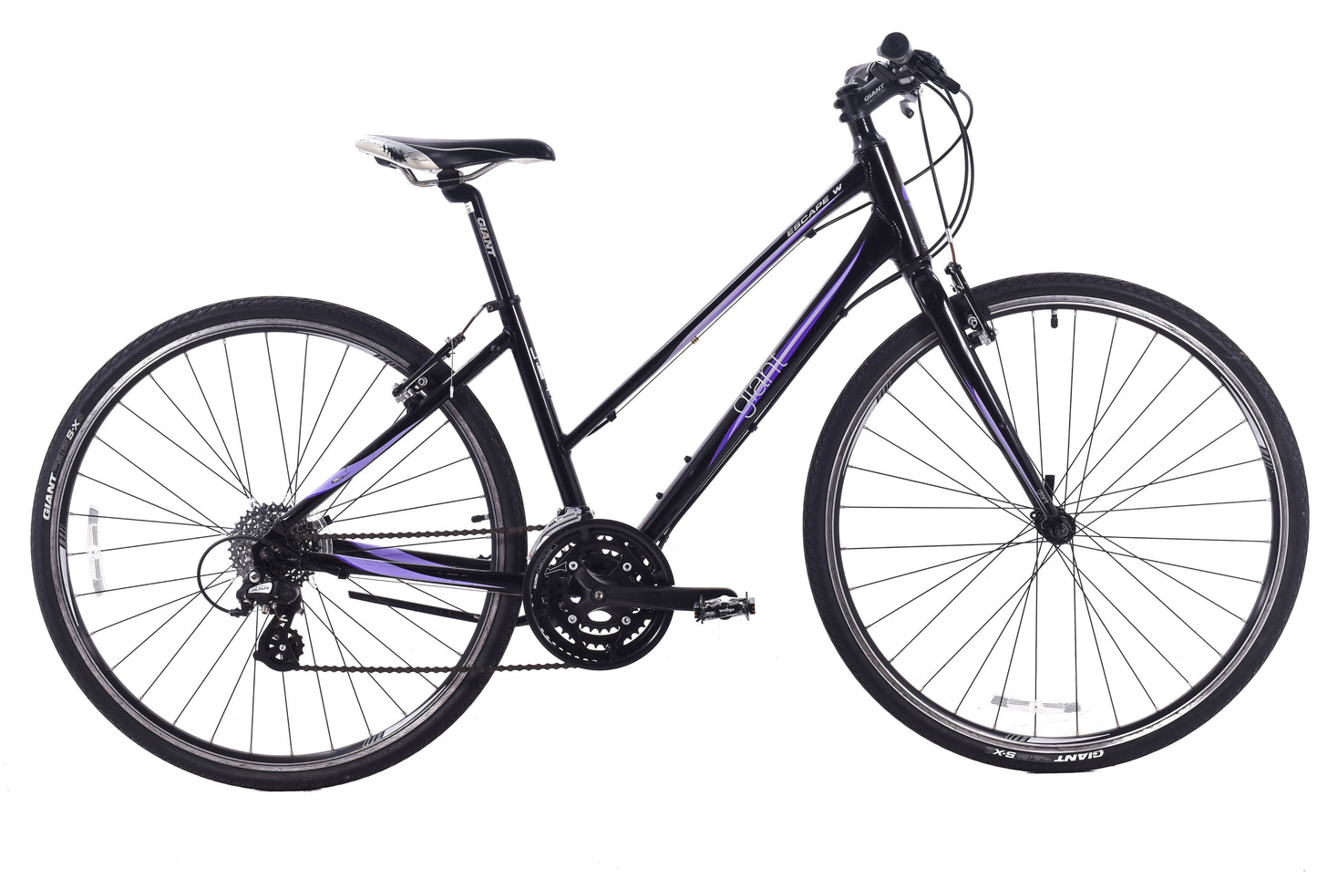 USED Giant Liv Escape Hybrid Bike Small Black/Purple 3x8 speed