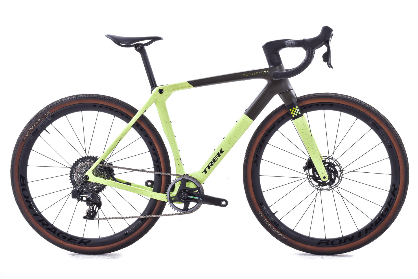 USED 2025 Trek Checkmate SLR 7 AXS Project One Medium Carbon Gravel Bike SRAM Force XPLR D2 1x12 speed Green