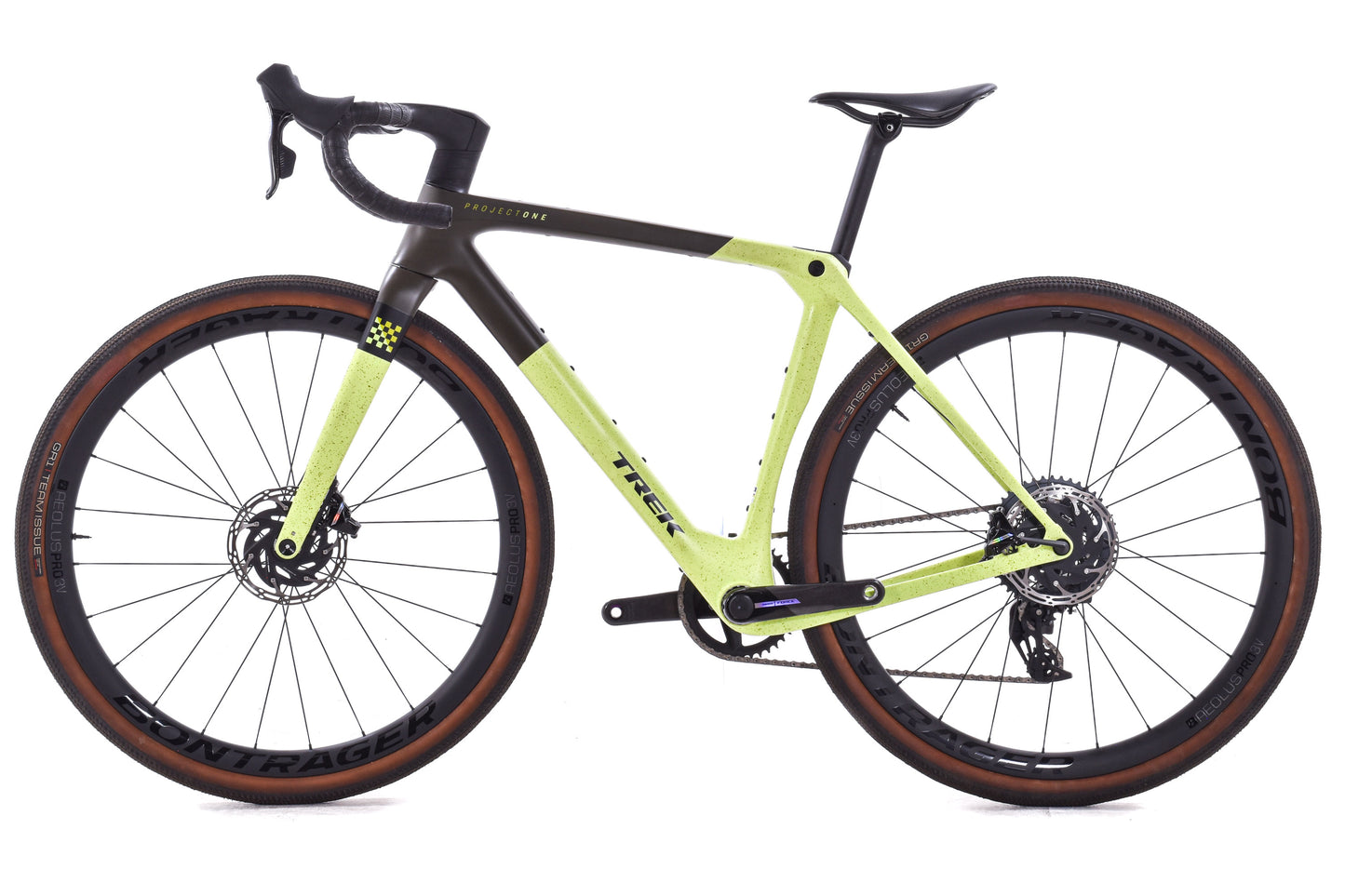 USED 2025 Trek Checkmate SLR 7 AXS Project One Medium Carbon Gravel Bike SRAM Force XPLR D2 1x12 speed Green