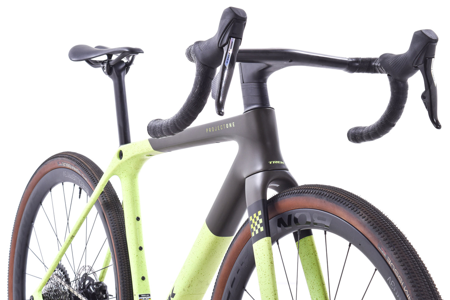 USED 2025 Trek Checkmate SLR 7 AXS Project One Medium Carbon Gravel Bike SRAM Force XPLR D2 1x12 speed Green