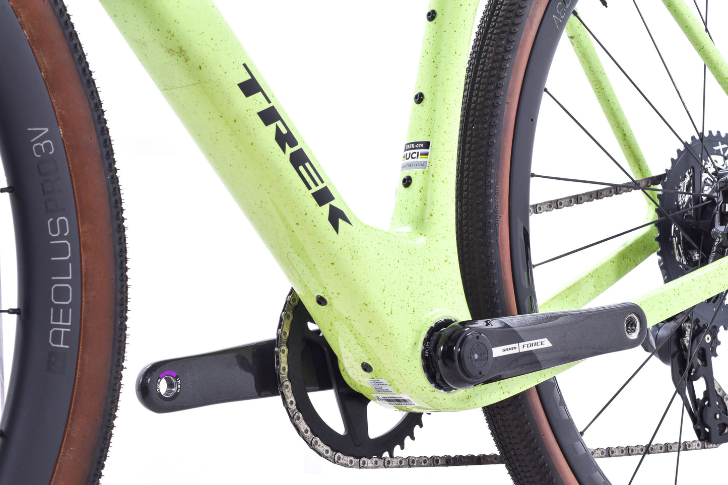 USED 2025 Trek Checkmate SLR 7 AXS Project One Medium Carbon Gravel Bike SRAM Force XPLR D2 1x12 speed Green