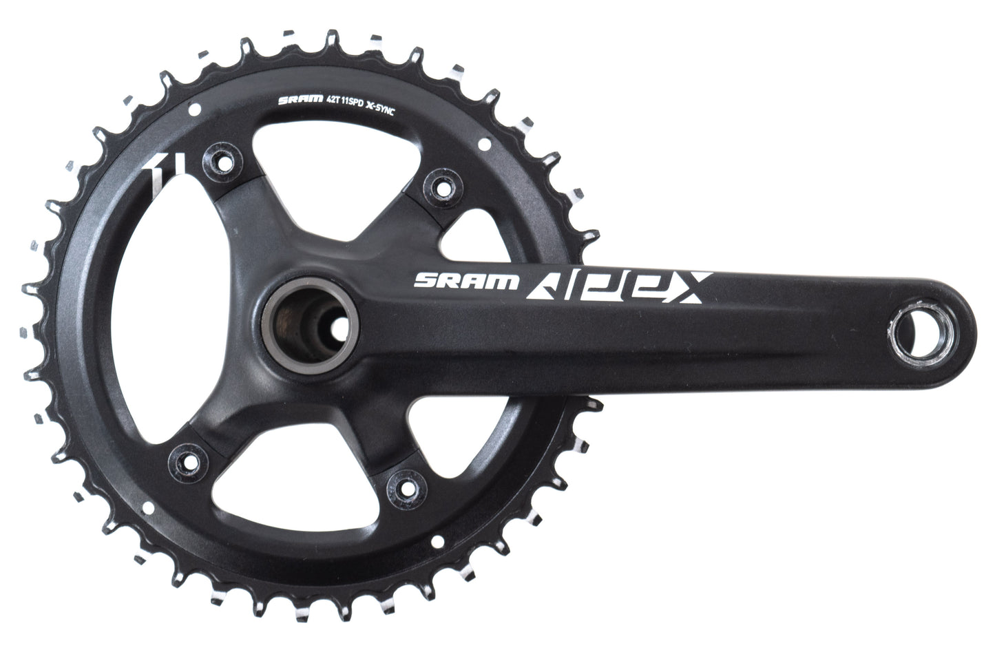 USED SRAM Apex 1x11 speed Mechanical Groupset w/ TRP Spyre-C Flat Mount Disc Brakes 175mm 42T Crank