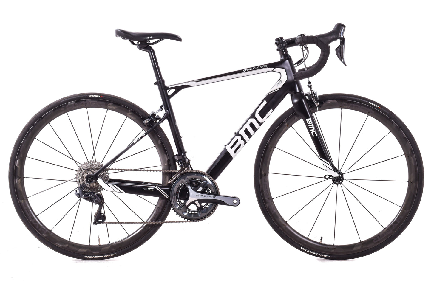 USED 2017 BMC Gran Fondo 02 51cm Road Bike Shimano Dura-Ace/Ultegra Di2 2x11 w/ Lun Carbon Wheels Rim Brake