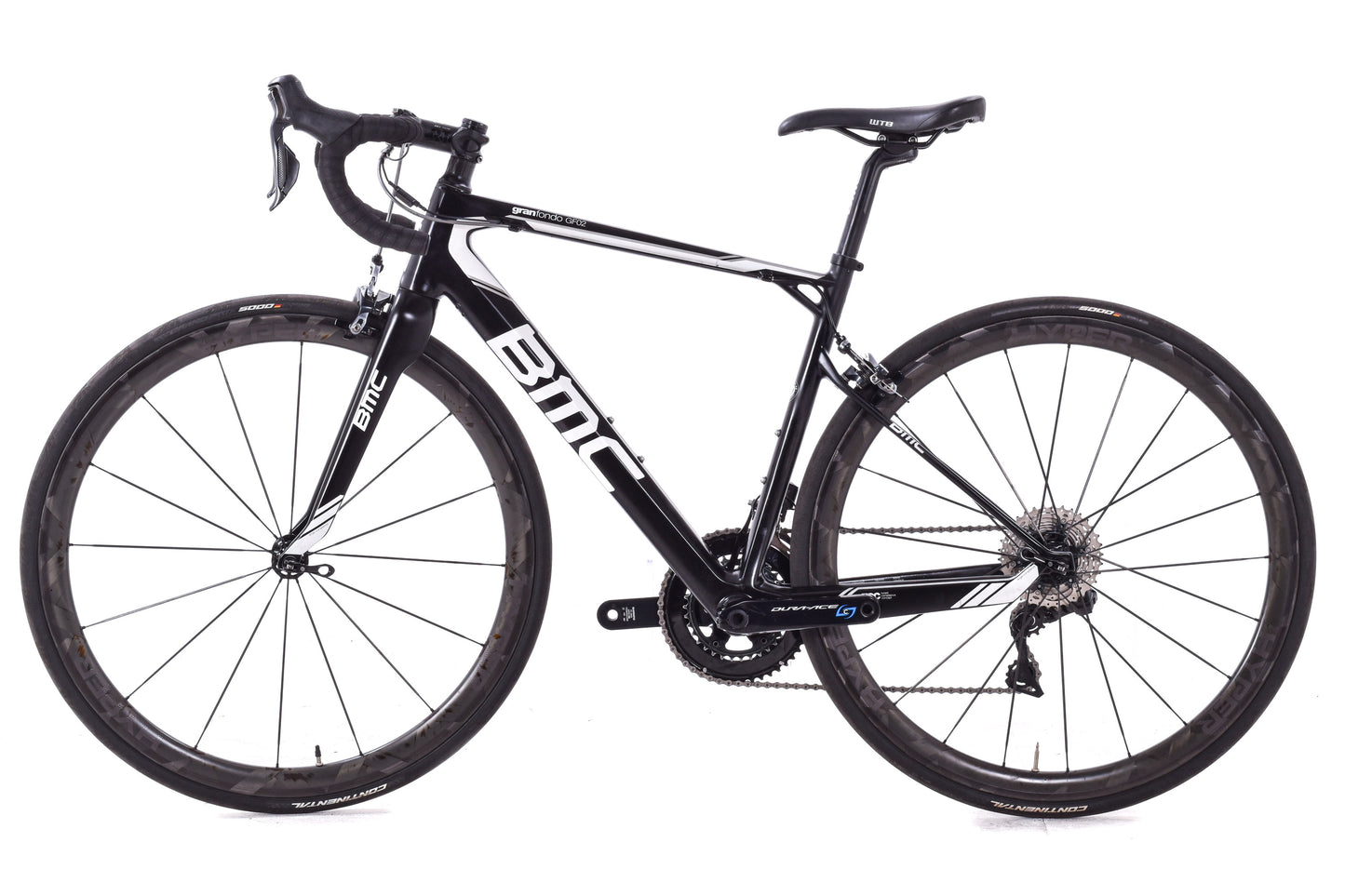 USED 2017 BMC Gran Fondo 02 51cm Road Bike Shimano Dura-Ace/Ultegra Di2 2x11 w/ Lun Carbon Wheels Rim Brake