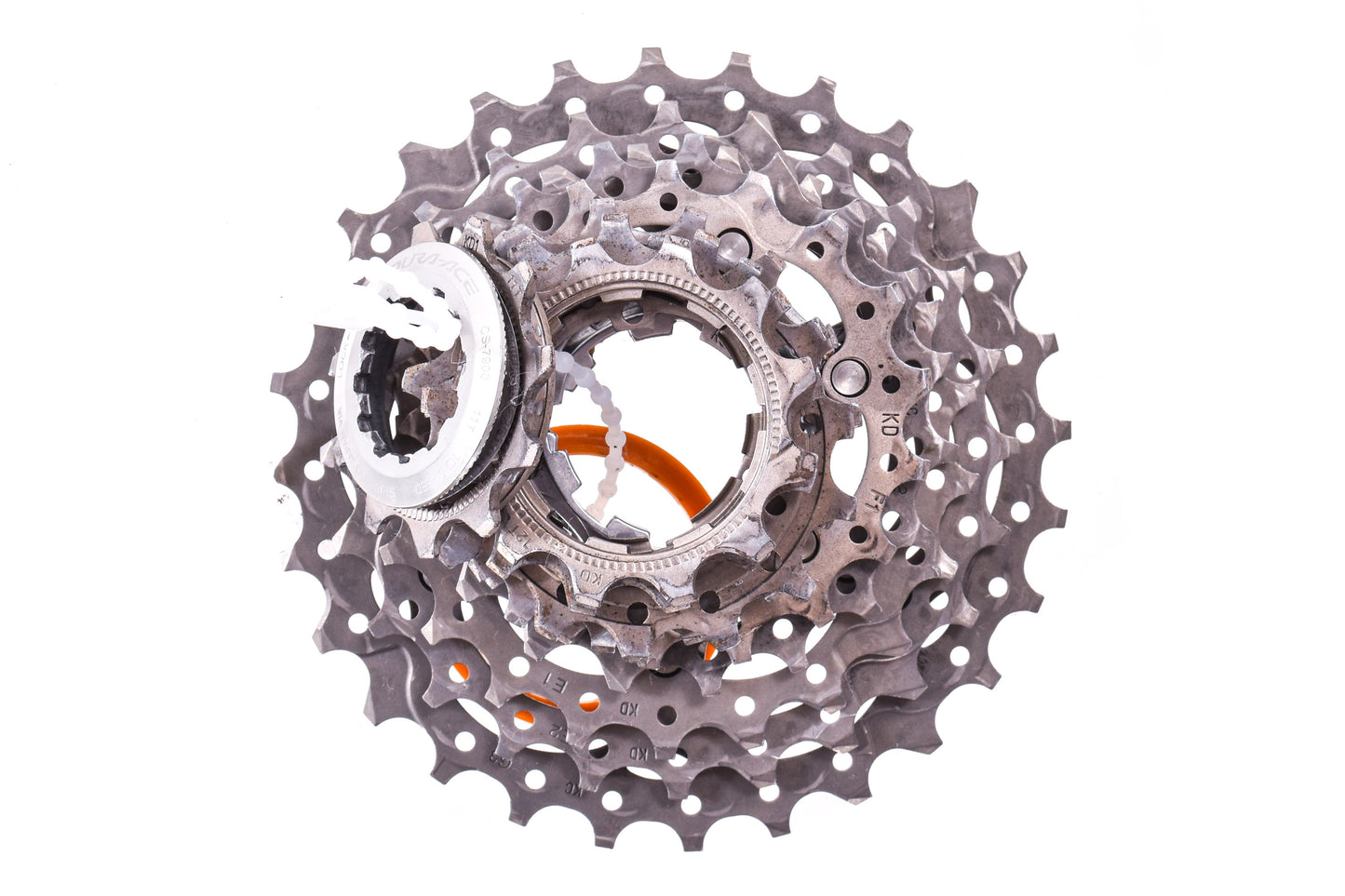 USED Shimano Dura-Ace 7800 2x10 speed Road Groupset Shifters, Derailleurs, Cassette Silver