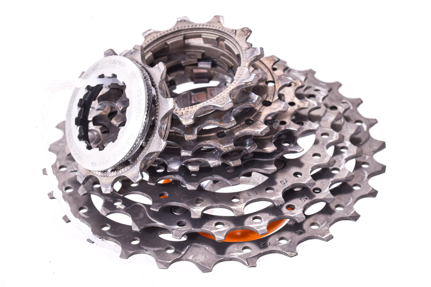 USED Shimano Dura-Ace 7800 2x10 speed Road Groupset Shifters, Derailleurs, Cassette Silver