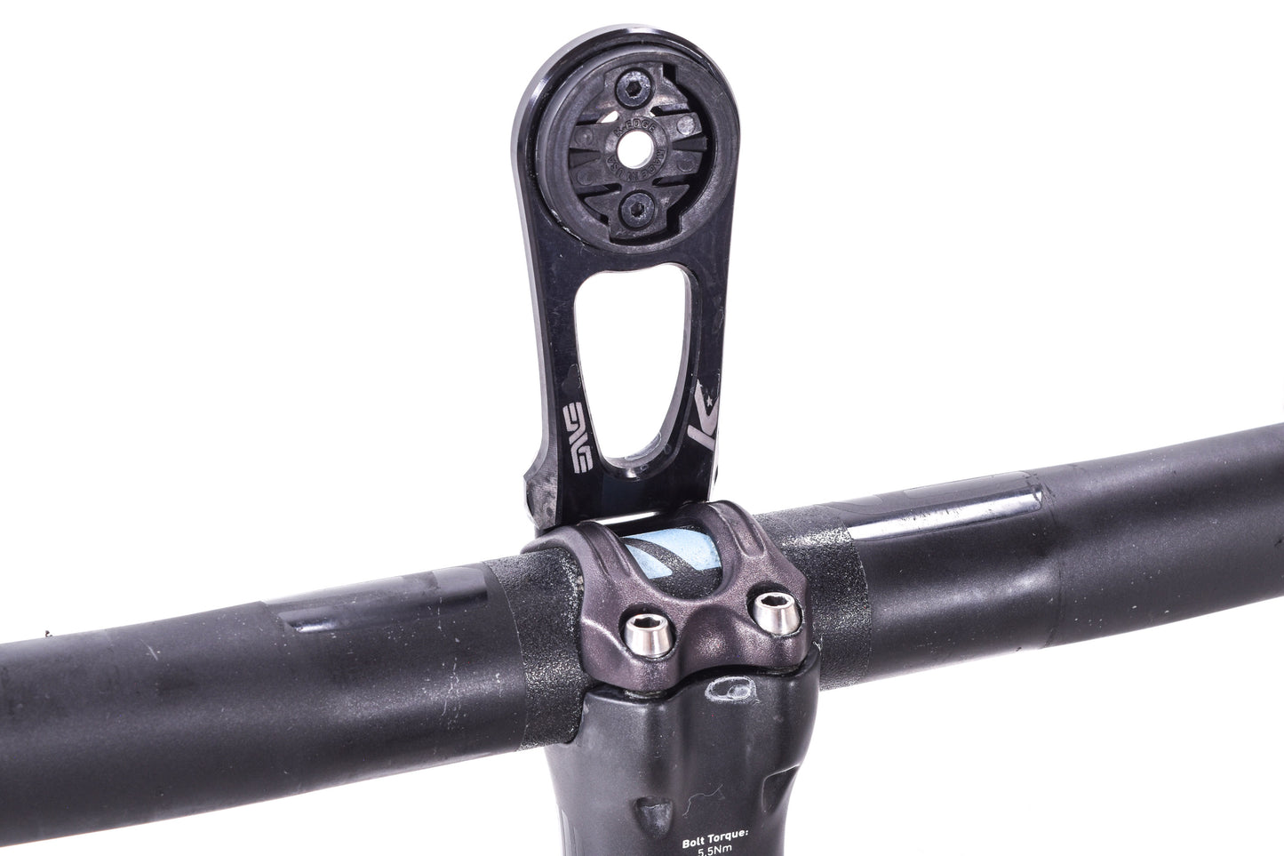 USED ENVE Carbon Drop Handlebar 31.8x420mm w/ 100mm Carbon Stem and K-Edge Computer Mount