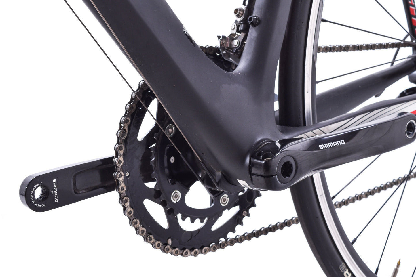 USED 2014 Giant TCR Composite 2 Large Carbon Road Bike Shimano 105 2x10 speed Black